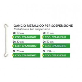 GANCIO METALLICO SOSPENSIONE H50