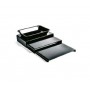 ALZATA NERA PLEXI 5MM 40X25X10 PIEGA LATO CORTO