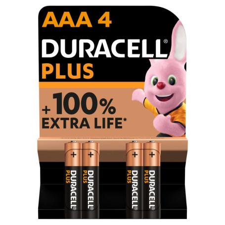 DURACELL PLUS M/STILO AAA ALKALINE CF.4