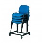 SEDIA FISSO NERO STANDARD 