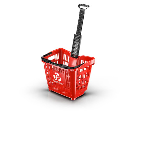 TROLLEY SPEESY 2 RUOTE C/MANICO BLU RAL 5015