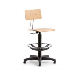 SGABELLO CON SCHIENALE ELEVAZIONE A GAS 