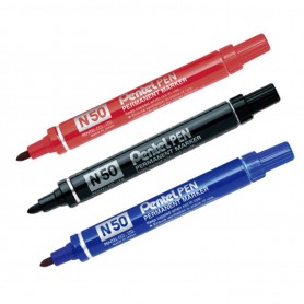 PENTEL PEN N50 MARKER ROSSO P.TONDA CF12 