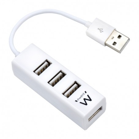 HUB MINI 4 PORTE USB 2.0 BIANCO