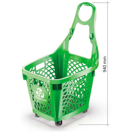 CESTO MAXI TYKO 4 RUOTE 2F+2M 66LT NERO 
