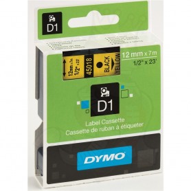 NASTRO DYMO 12X7 MM NERO/GIALLO