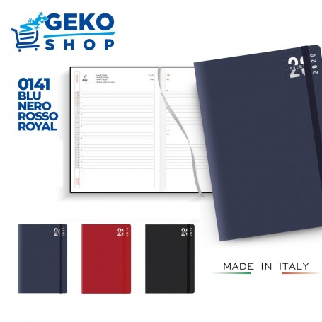 AGENDA GIORNALIERA 15X21 C/ELASTICO BLU