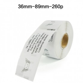 NASTRO BIANCO 89X36 GIALLO ET. 260 