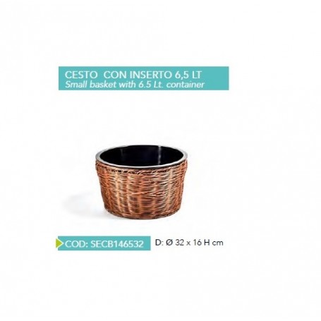 CESTO CON INSERTO 6.5LT H15 