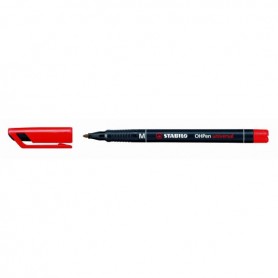 STABILO OPH PEN ROSSO PUNTA MEDIA CF. 10