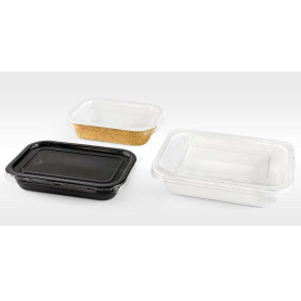 VASCHETTA 2/3 PORZIONI COLORE BIANCO PET+CELL 200X145 H45MM  CF.360