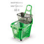 CESTO MAXI TYKO 4 RUOTE 2F+2M 66LT NERO 