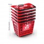 TROLLEY SPEESY 2 RUOTE C/MANICO ROSSO