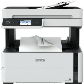 MULTIFUNZIONE EPSON EcoTank MONO ET-M318 0 A4 15PPM 250FF ADF DUPLEX LAN USB WiFi starter kit di 11000PP