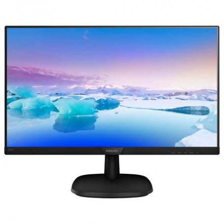 MONITOR PHILIPS LED 23.8"Wide 243V7QJABF /00 IPS 1920x1080 250cd/mq 1000:1(10.000.000:1)2x2W MM VGA HDMI DP BORDERLESS