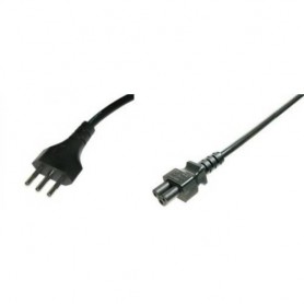 CAVO ALIMENTAZIONE LINK SPINA ITALIANA T RIPOLARE 10A - PRESA COMPAQ TRIPOLARE C5 1.80mt