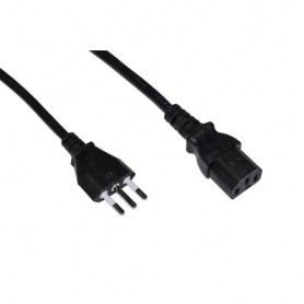 CAVO ALIMENTAZIONE LINK X PC/STAMPANTI S PINA ITALIANA TRIPOLARE 10A 1,8mt Colore Nero - LKIT18