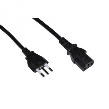 CAVO ALIMENTAZIONE LINK X PC/STAMPANTI S PINA ITALIANA TRIPOLARE 10A 1,8mt Colore Nero - LKIT18