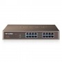 SWITCH TP-LINK TL-SG1016D 16P LAN GIGABI T DESKTOP/RACKMOUNT 10/100/1000Mbps RJ45 CASE ACCIAIO