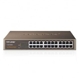 SWITCH TP-LINK TL-SF1024D 24P LAN DESKTO P 10/100M MOUNTABLE RJ45 CASE ACCIAIO DA 13 POLLICI