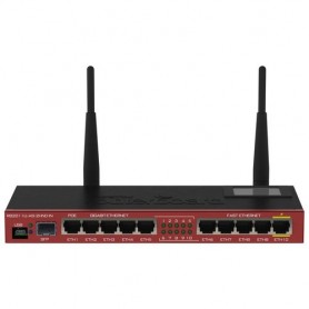 ROUTERBOARD MIKROTIK RouterBOARD 2011UiA S-2HnD Atheros 74K MIPS CPU, 128MB RAM,1xSFP,5xLAN,5xGbit LAN,2.4Ghz OS L5 deskt