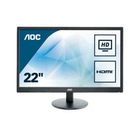 MONITOR AOC LED 21.5" Wide E2270SWHN 0,2 48 1920x1080 5ms 200cd/mq 700:1(20.000.000:1) VGA HDMI VESA Black