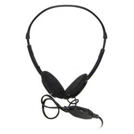 CUFFIA AUDIO STEREO LINK CON 1 CONNETTOR E JACK 3,5 MM Lunghezza cavo 1,30 mt COLORE NERO