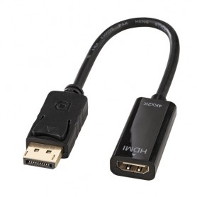 ADATTATORE LINDY DISPLAYPORT MASCHIO - H DMI "A" FEMMINA 4K PASSIVO