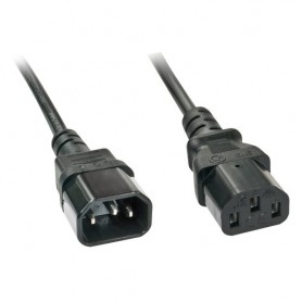 CAVO ALIMENTAZIONE LINDY PROLUNGA da IEC 320 C13 Femmina a IEC 320 C14 Maschio, 2mt